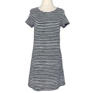 Hiho SZ M Gray Striped Casual Coastal Dress